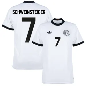 Schweinsteiger Germany 125th Anniversary Jersey - Fan Version - White