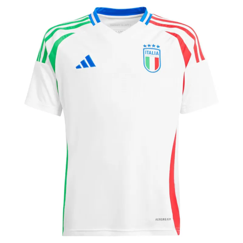 Il maglio di trasferta per i bambini dell'Italia 2024/25 - Bianco