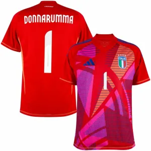 Donnarumma's Italy 2024/25 Goalkeeper Jersey - Red