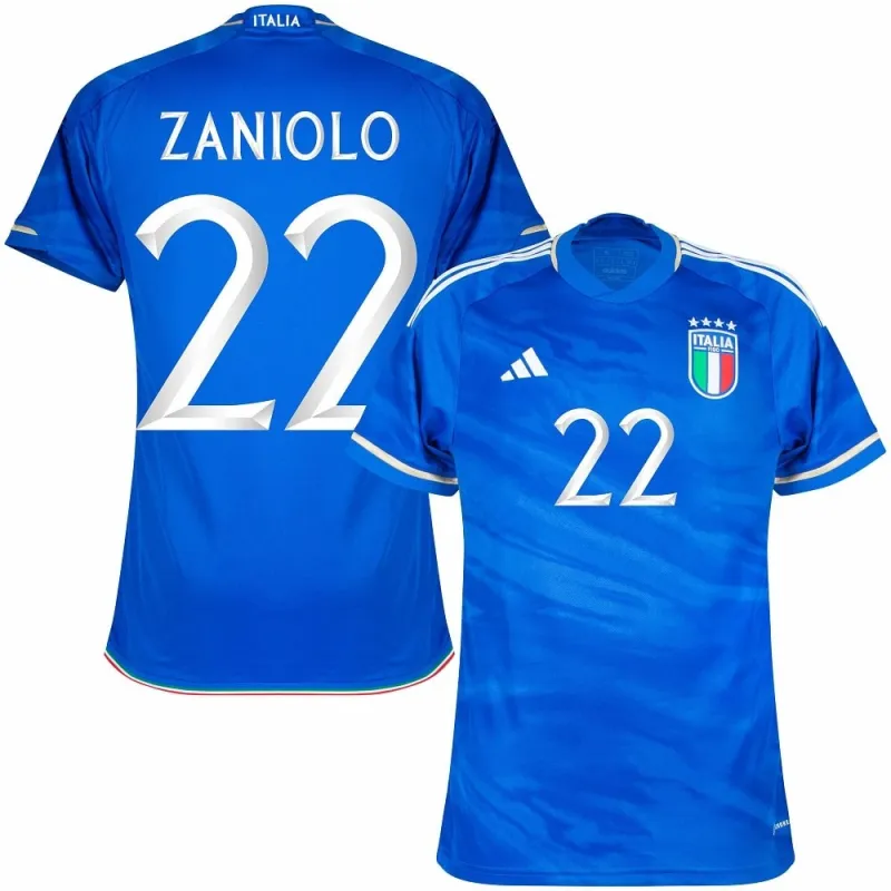 Zaniolo's Italy 2023/24 Home Jersey - Blue