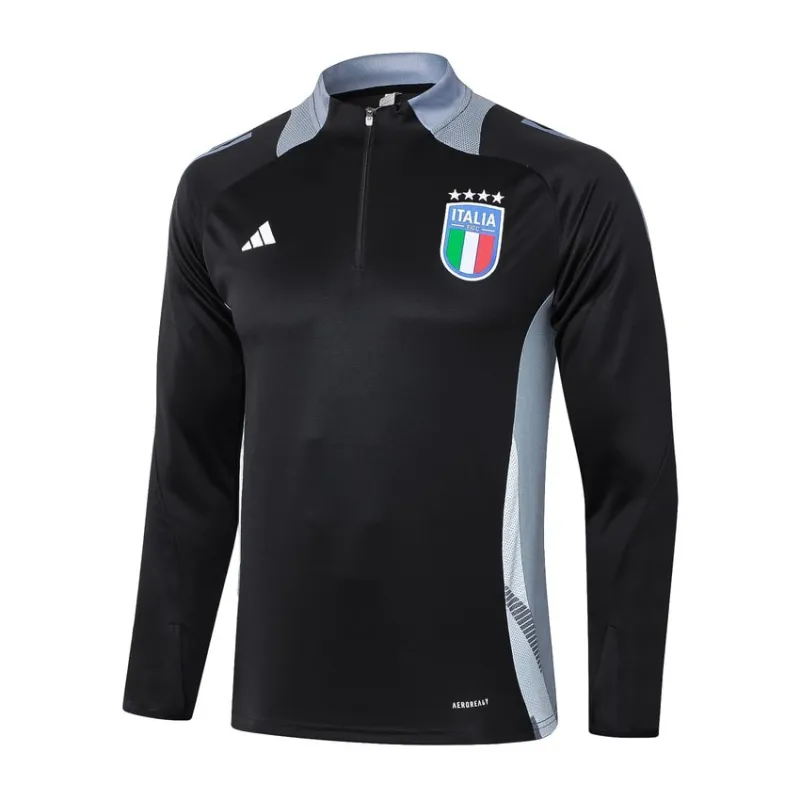 Italy's 2024/25 long-sleeved sportswear + pants - black