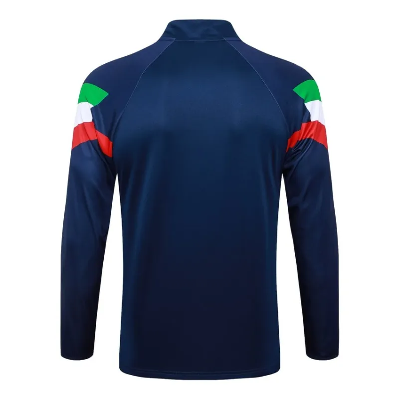 Italy's 2024/25 long-sleeved sportswear + pants - dark blue