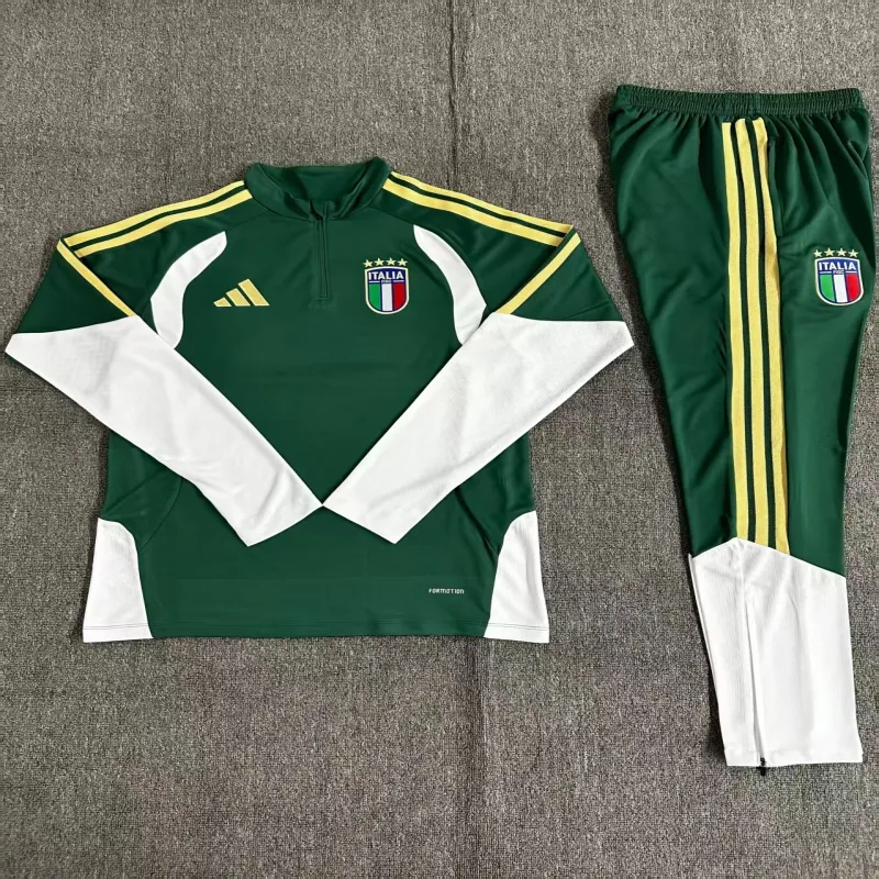 Italien 2026/27 Kinder Sportanzug grün