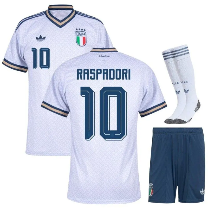 Italia RASPADORI 2026/27 Camiseta Visitante Niño Blanco