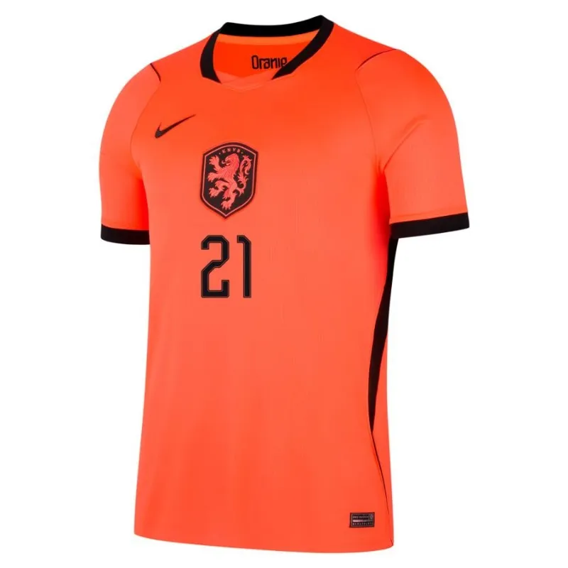 Netherlands F. DE JONG 2026/27 Home Jersey Orange
