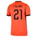 Netherlands F. DE JONG 2026/27 Home Jersey Orange