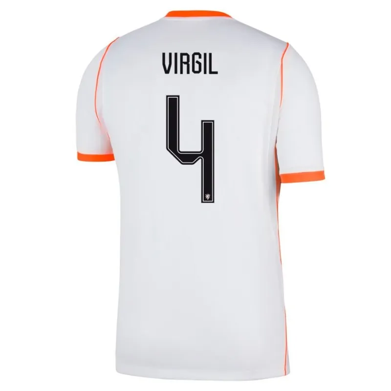 Netherlands VIRGIL 2026/27 Away Kids Kit White