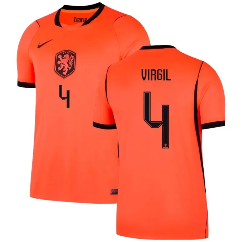Netherlands VIRGIL 2026/27 Home Jersey Orange