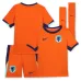 The Netherlands' 2024/25 home kids' football jersey set - orange