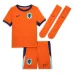 The Netherlands' 2024/25 home kids' football jersey set - orange