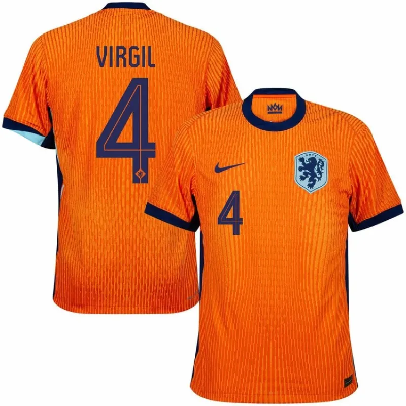 Le maillot domicile des Pays-Bas 2024/25 de Virgil - orange