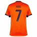 La maglia di casa dei Paesi Bassi 2024/25 di Xavi - arancione