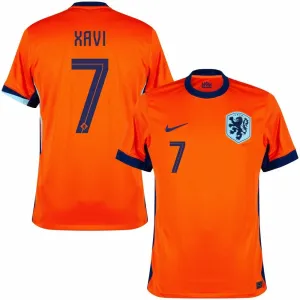 Xavi's Netherlands 2024/25 home football jersey - orange