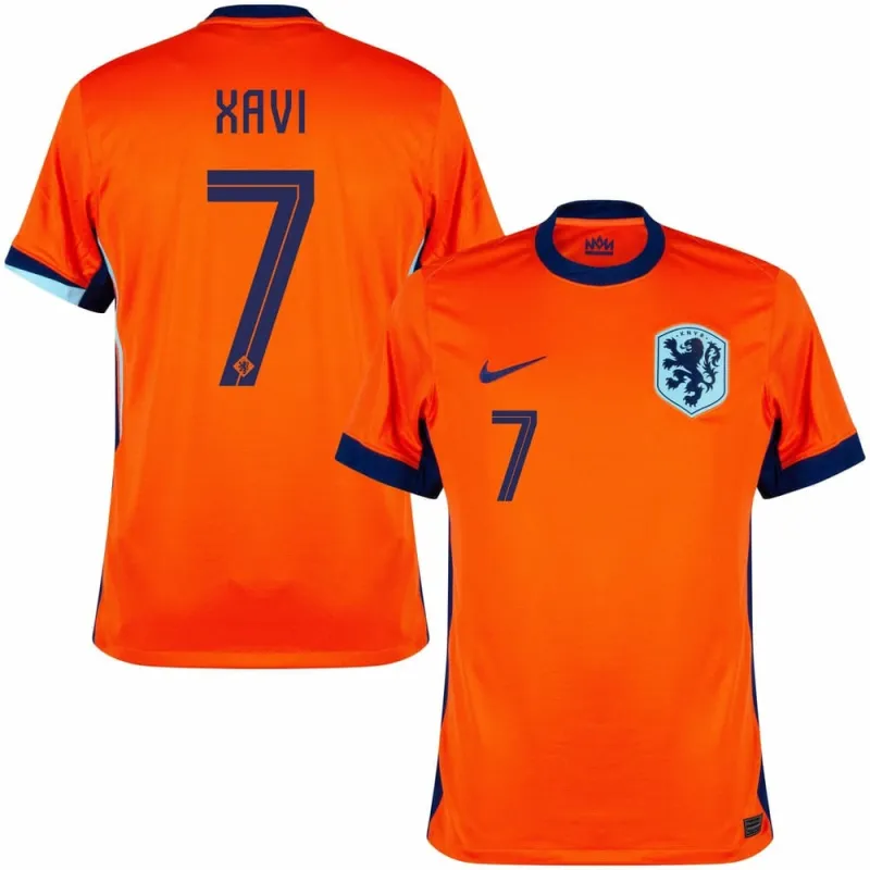 La maglia di casa dei Paesi Bassi 2024/25 di Xavi - arancione