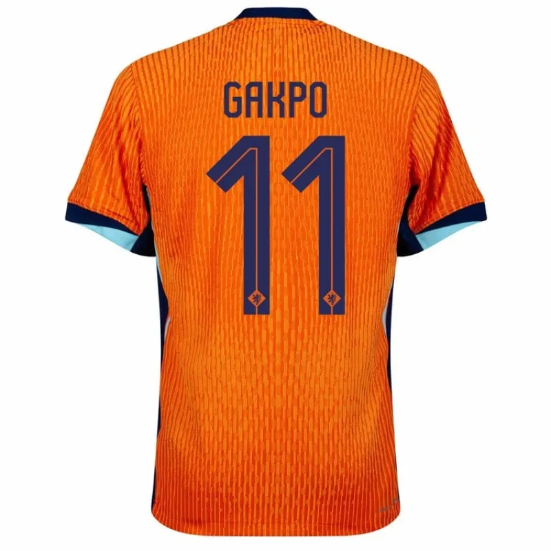 Gakpo's Netherlands 2024/25 home football jersey - orange