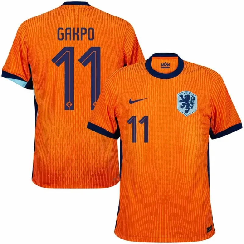 Gakpo's Netherlands 2024/25 home football jersey - orange