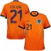 De Jong's Netherlands 2024/25 home football jersey - orange