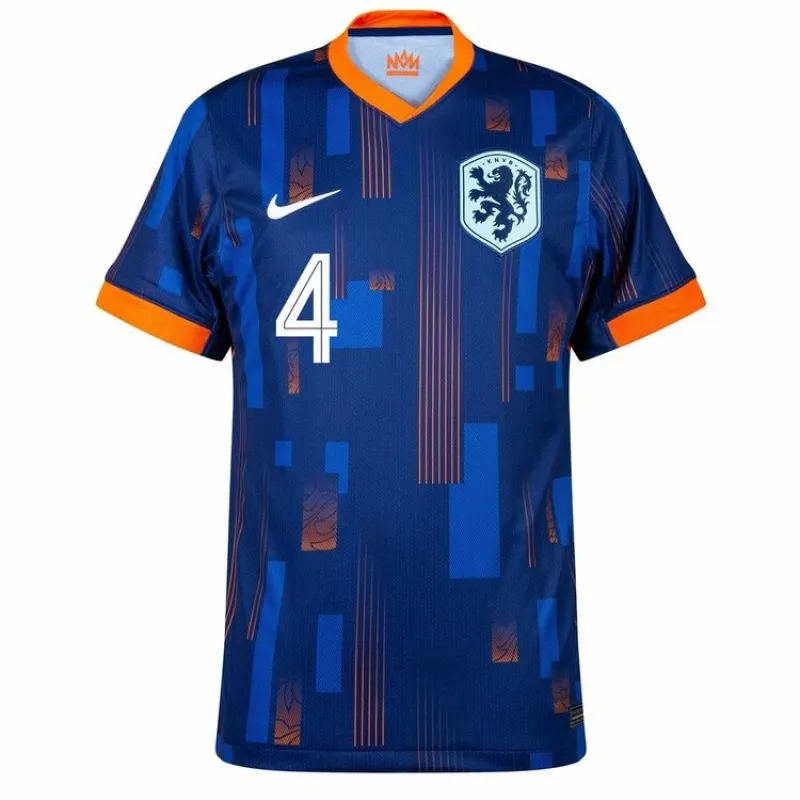 La maglia di trasferta dei Paesi Bassi 2024/25 di Virgil - blu