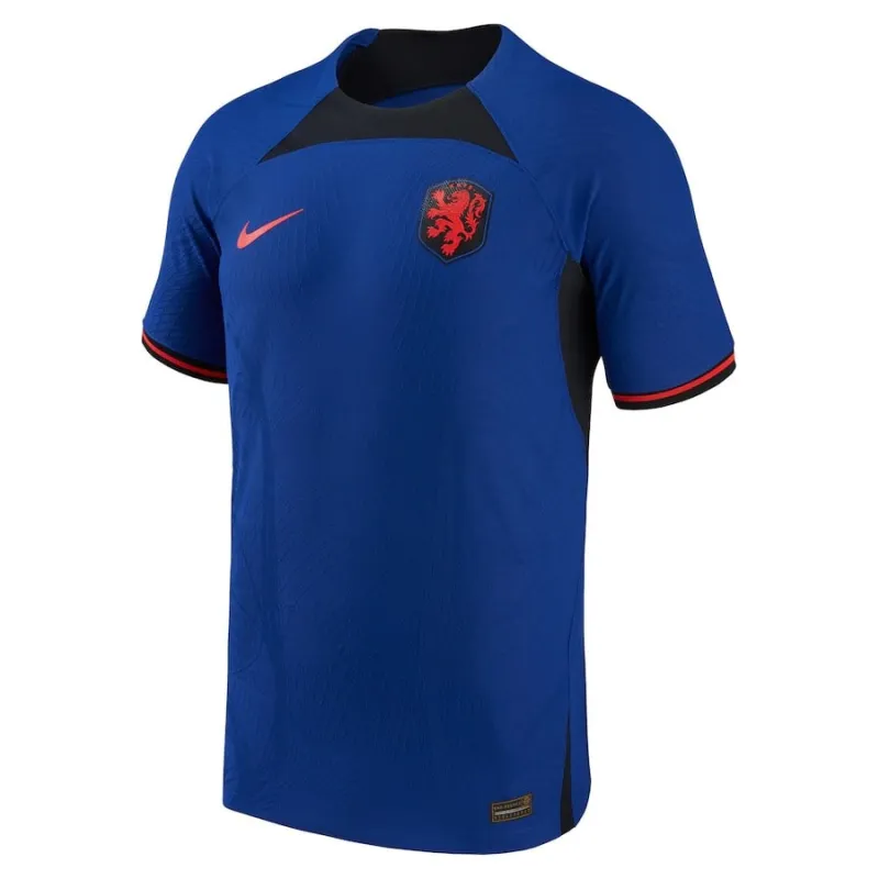 Netherlands' 2022 FIFA World Cup away football jersey - player version - blue