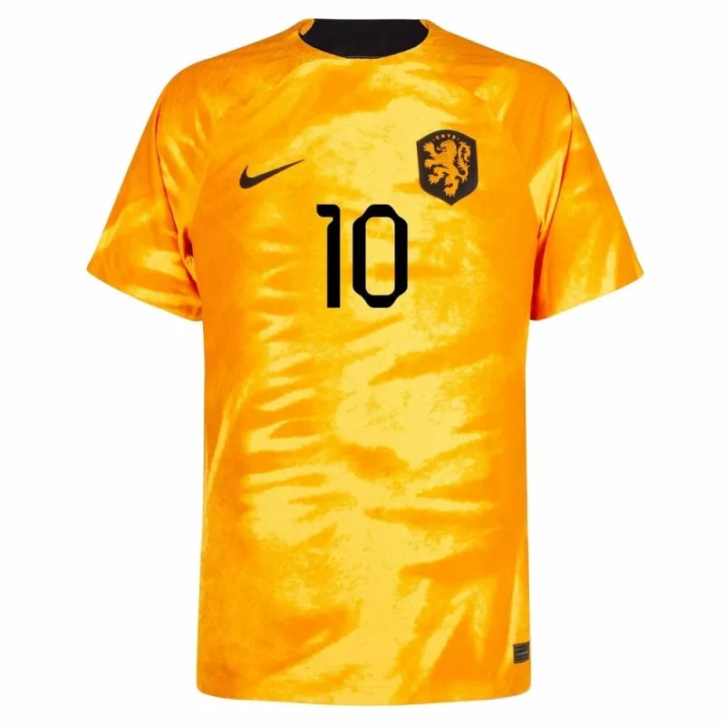 Memphis' Netherlands 2022 FIFA World Cup home football jersey - orange