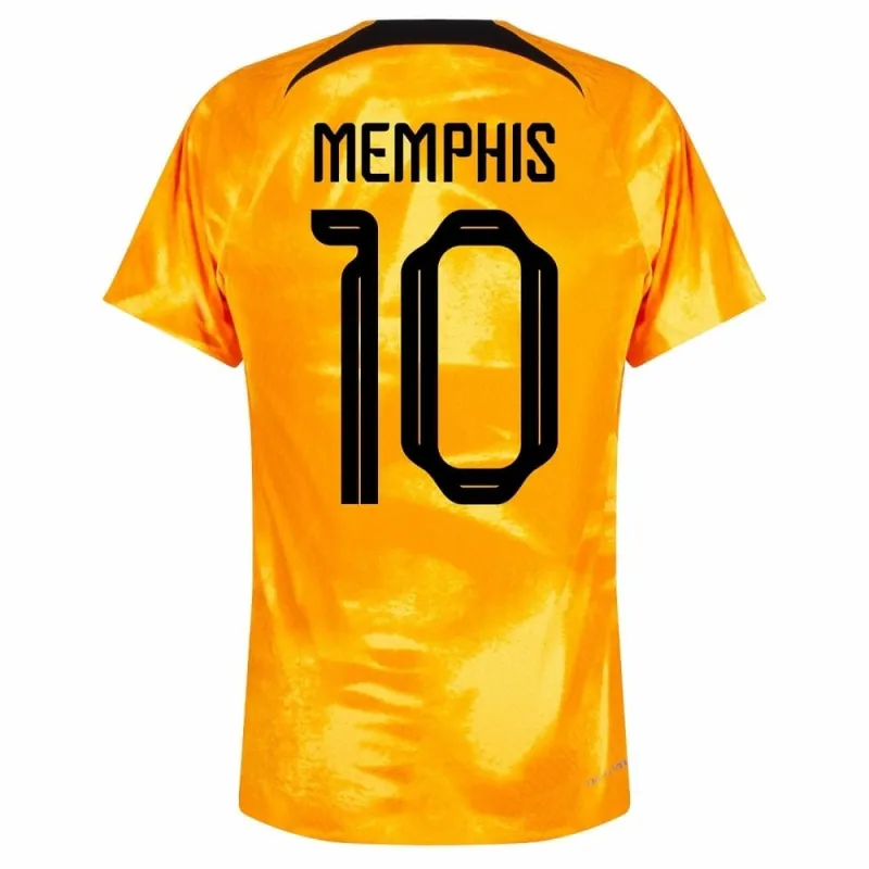 Memphis' Netherlands 2022 FIFA World Cup home football jersey - orange