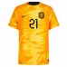 De Jong's Netherlands 2022 FIFA World Cup home football jersey - orange