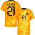 De Jong's Netherlands 2022 FIFA World Cup home football jersey - orange