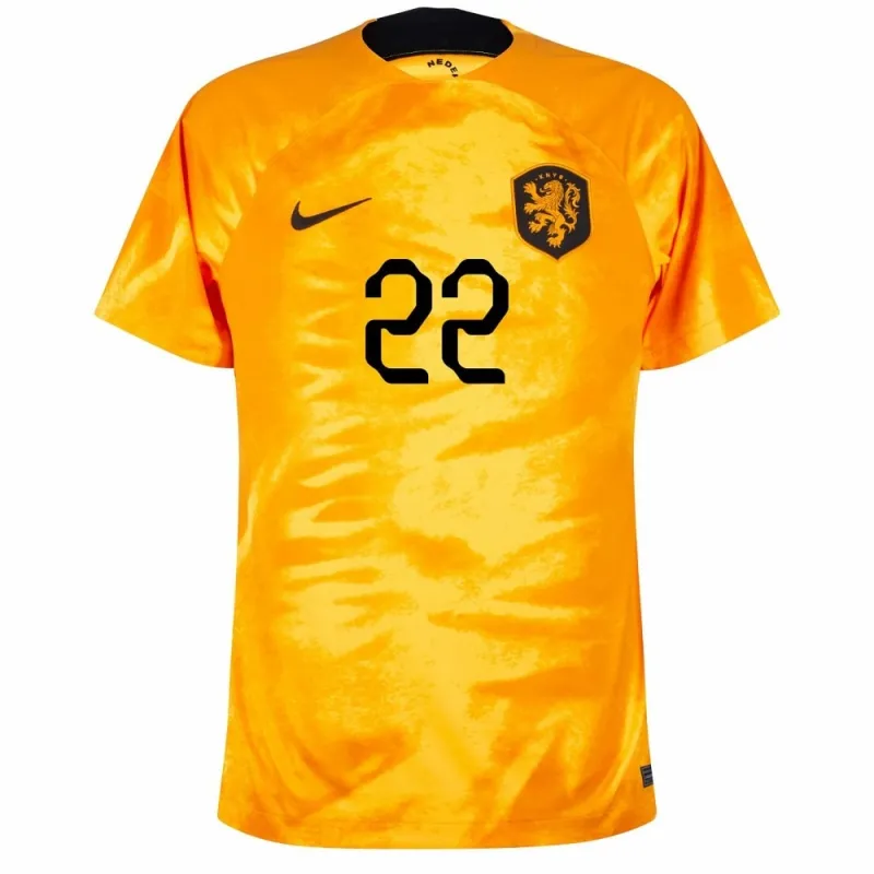Dumfries' Netherlands 2022 FIFA World Cup home football jersey - orange