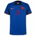 De Ligt's Netherlands' 2022 FIFA World Cup away football jersey - blue