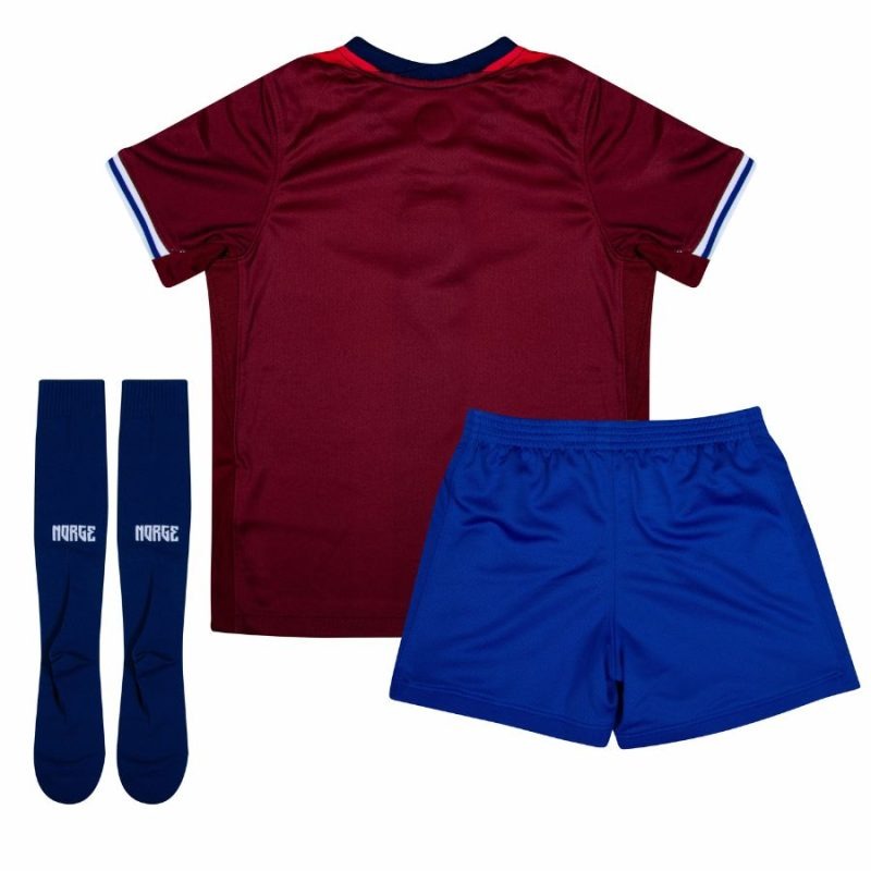 Norwegen 2024/25 Kinder-Heimtrikot-Set - Rot