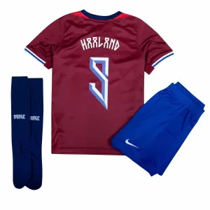 Haaland Norway 2024/25 Kids' Home Jersey Set - Red