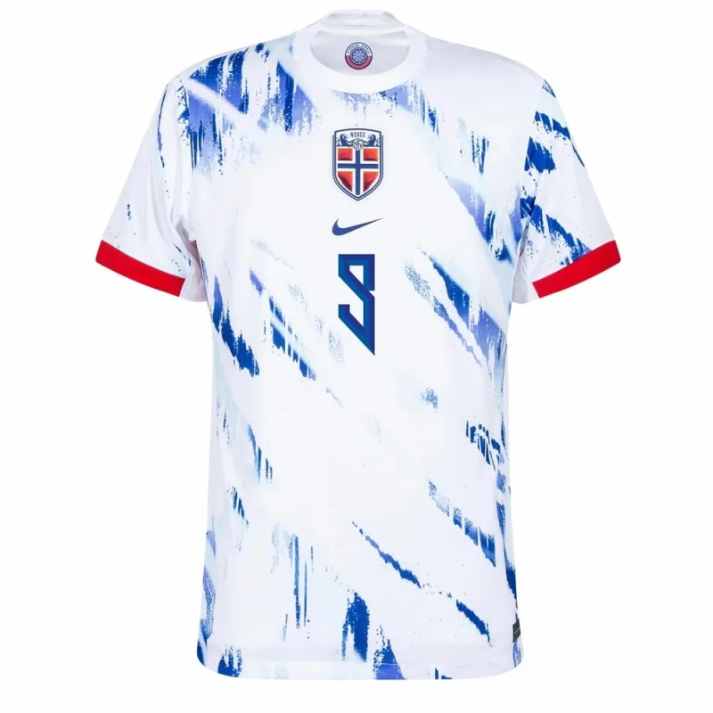 Haaland Camiseta visitante de Noruega 2024/25 - Blanco