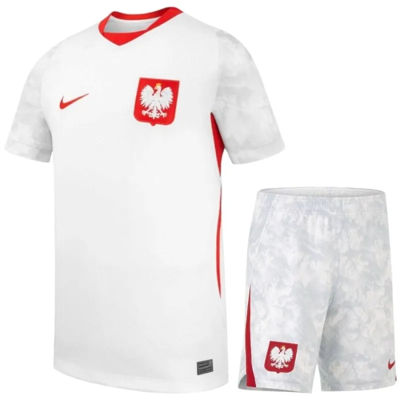 Polonia 2026/27 Maglia Casa Bambino Bianco