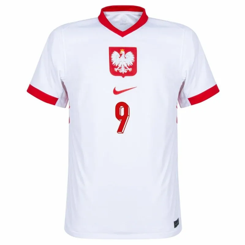 Polen LEWANDOWSKI 2024/25 Heimtrikot - Weiß