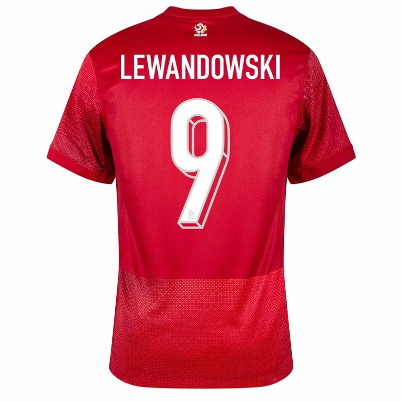 Poland LEWANDOWSKI 2024/25 Away Jersey - Red