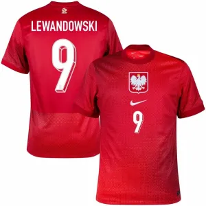 Poland LEWANDOWSKI 2024/25 Away Jersey - Red