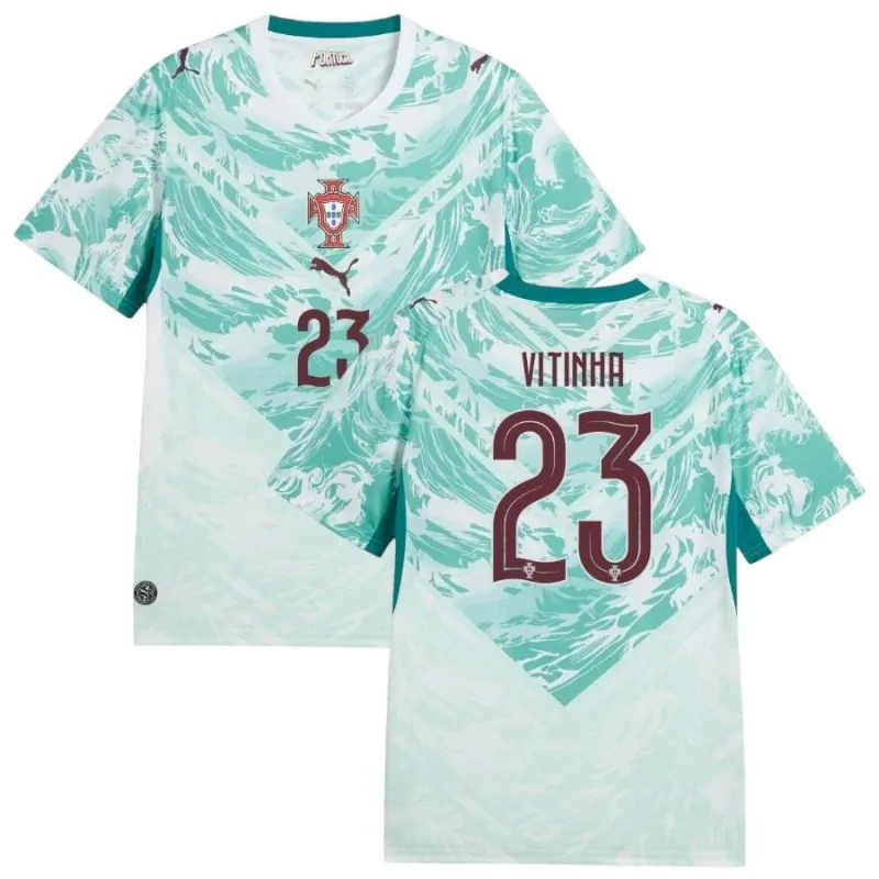 Portugal VITINHA 2026/27 Camiseta Visitante Verde