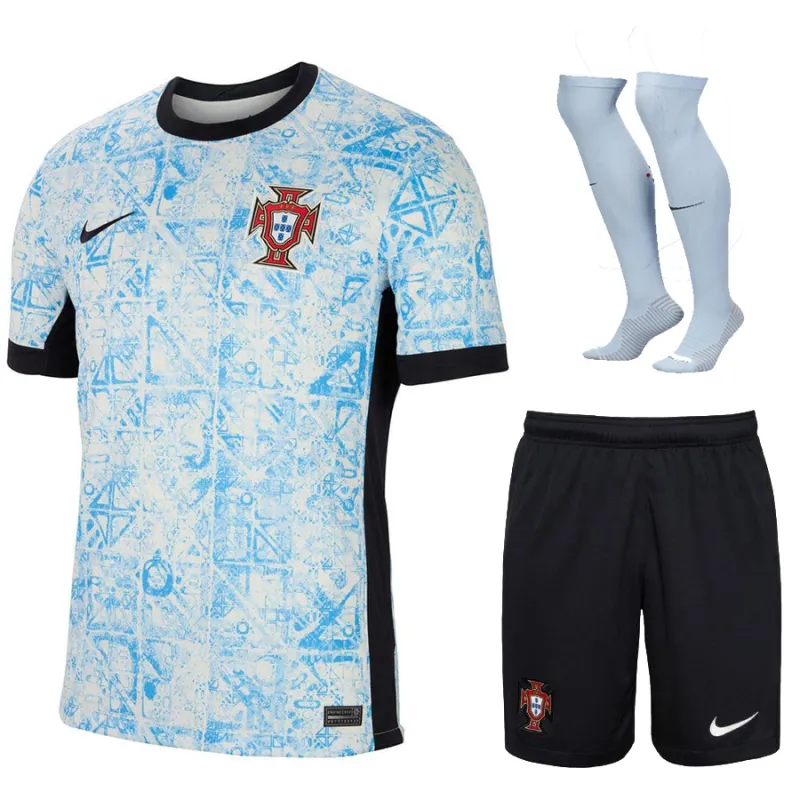 Kit di trasferta per bambini della Portogallo 2024/25 - Bianco