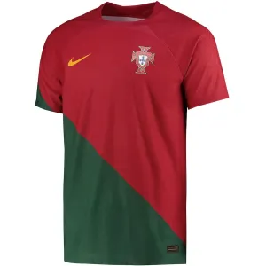 Maillot de la version joueur du maillot principal de la Coupe du monde FIFA 2022 du Portugal - Rouge et Vert