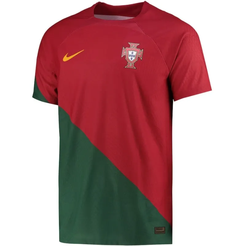 Maglia della versione per giocatori del maglia di casa della Coppa del mondo FIFA 2022 della Portogallo - Rosso e Verde