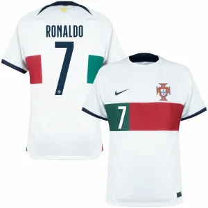 Ronaldo's Portugal 2022 World Cup Away Jersey - White