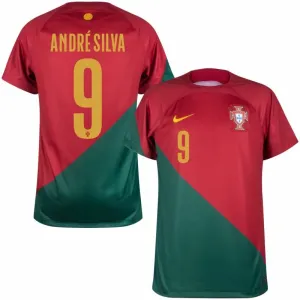Le maillot principal de la Coupe du monde FIFA 2022 du Portugal d'André Silva - Rouge et Vert