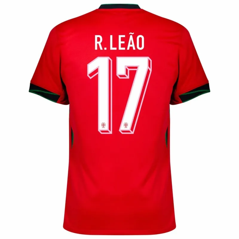 Rafael Leão. Maillot domicile de Portugal 2024/25 - Rouge