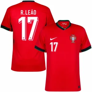 Rafael Leão. Maillot domicile de Portugal 2024/25 - Rouge