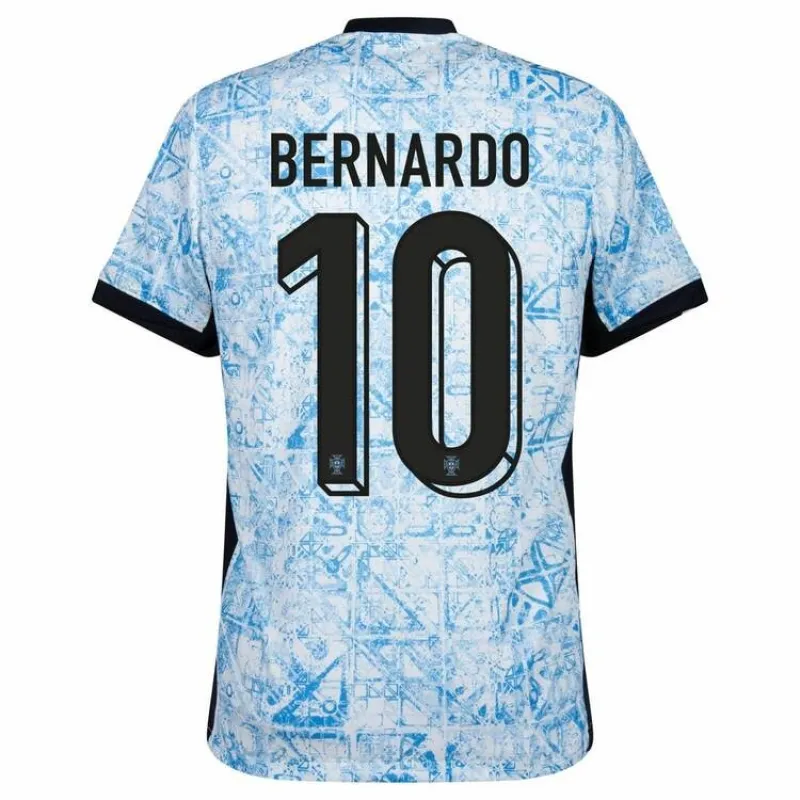 Bernardo. Portugals 2024/25 Auswärtstrikot - Weiß