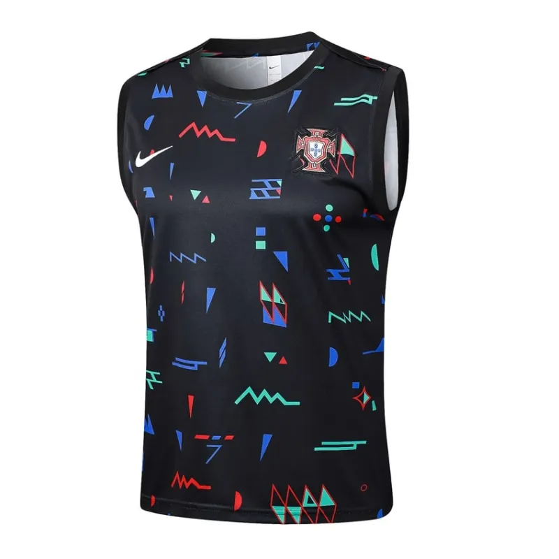 Portugal's 2024/25 vest + shorts - black pattern