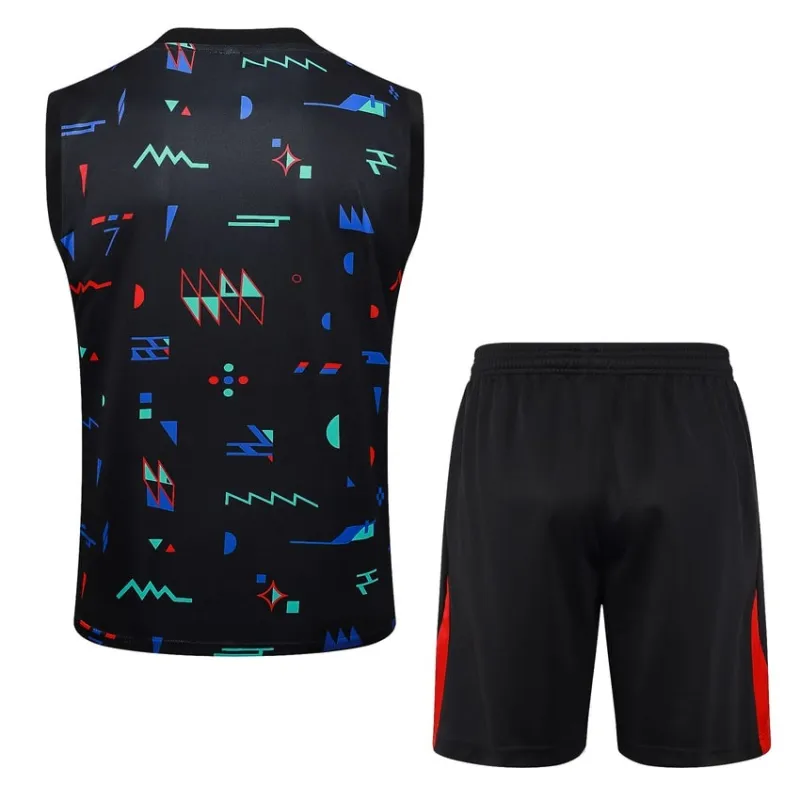 Portugal's 2024/25 vest + shorts - black pattern