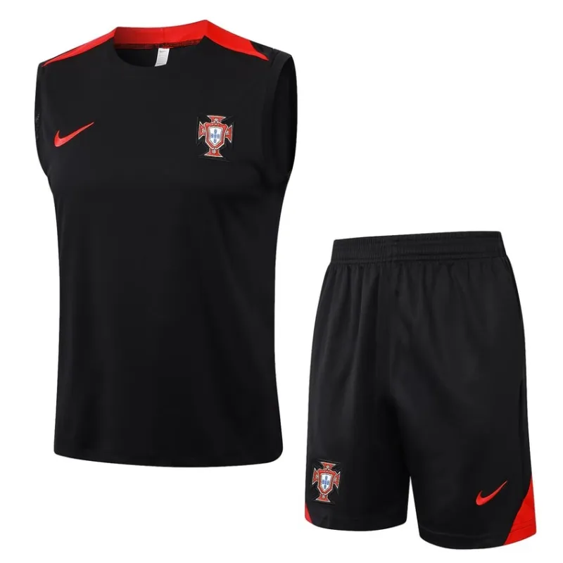 Gilet + shorts du Portugal 2024/25 - noir