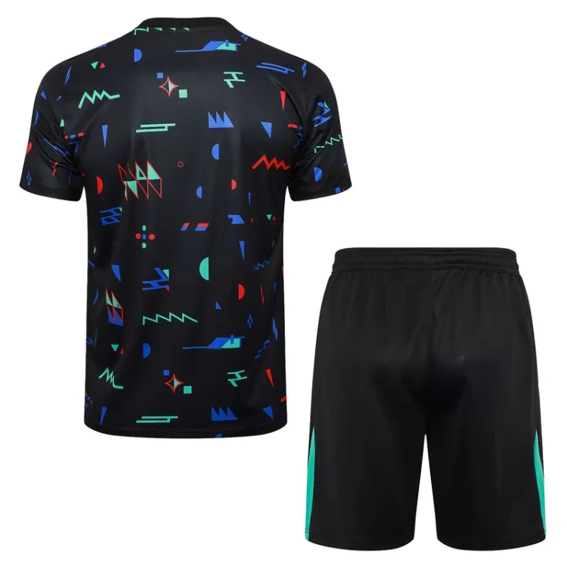 Portugal's 2024/25 training suit + shorts - black pattern