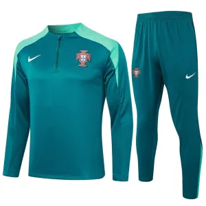 Portugal's 2024/25 long-sleeved sportswear + pants - green